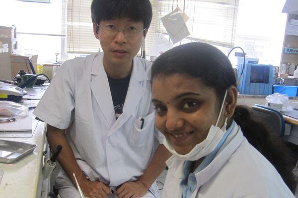 Dr.Suganya Bejoy underwent training in Japan for dental implants and BPS dentures.