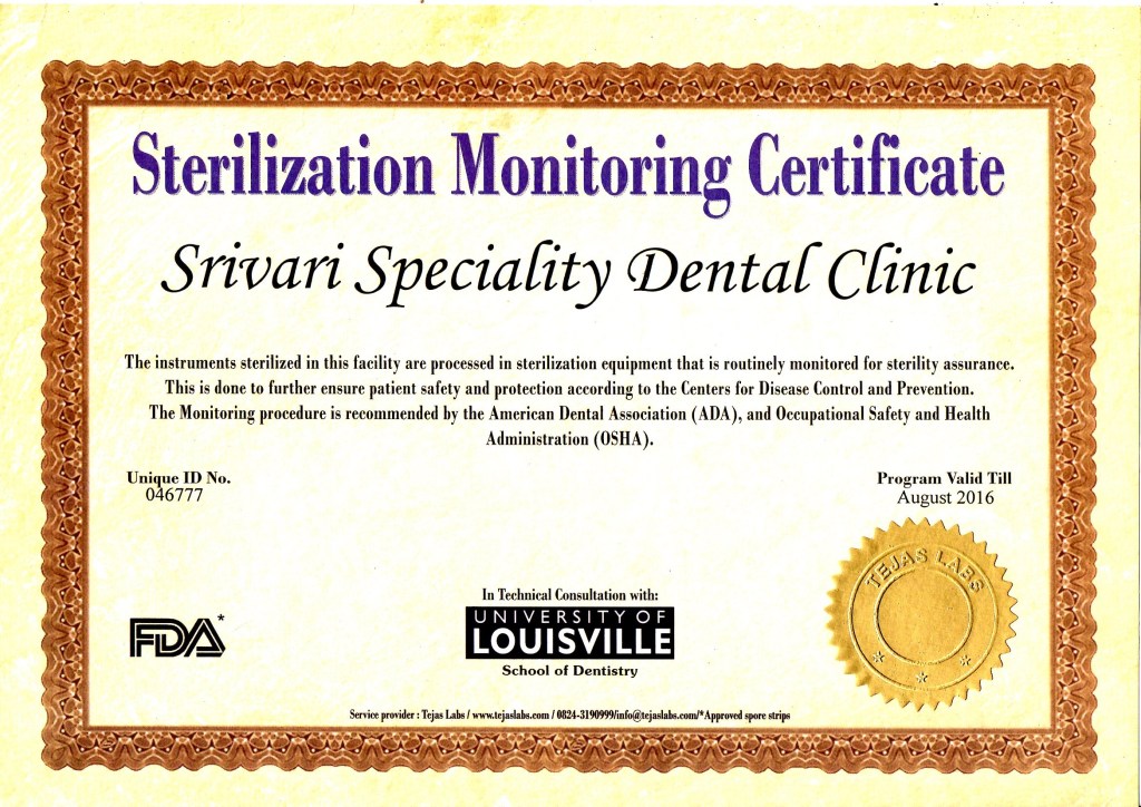 sterilization-monitoring-certificate - srivarichennaidentalclinic